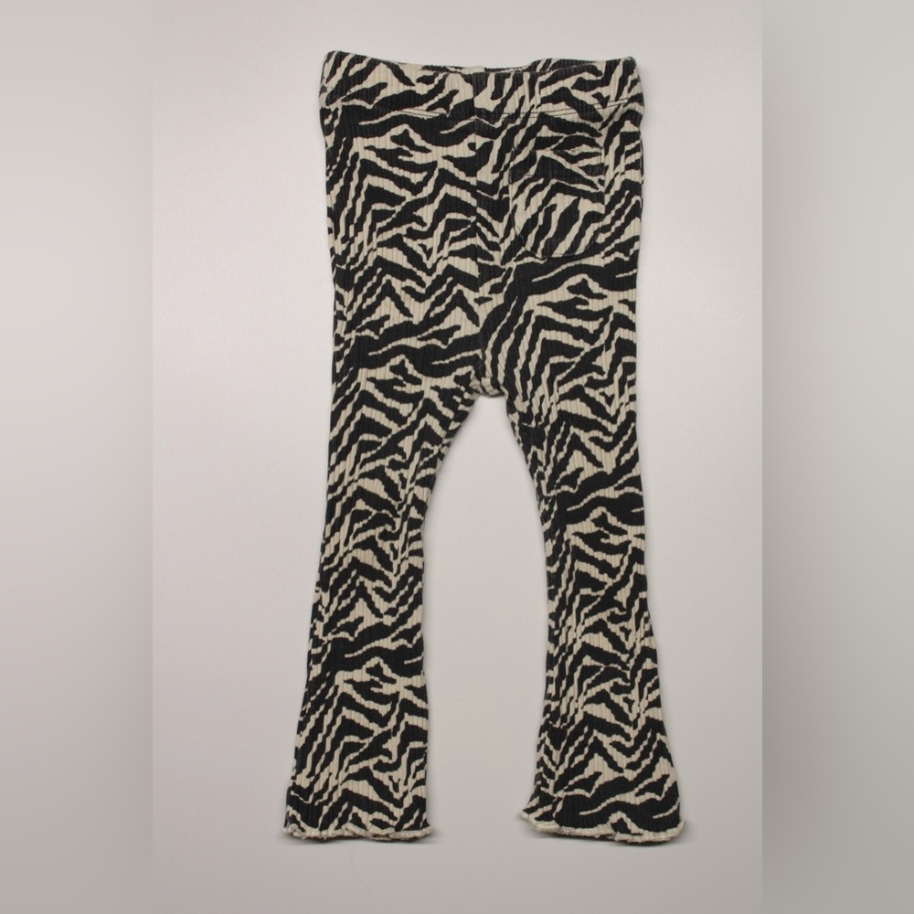 Zara ribbed zebra leggings